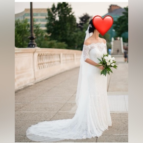 Wtoo Savannah Wedding Gown Ivory/Ivory Size 00 - Picture 3 of 12